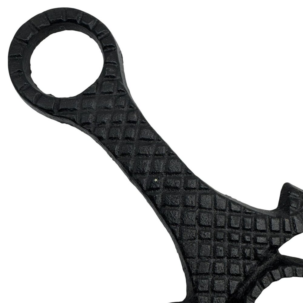 Cast Iron Trivet JZH 1948 Mt Vernon VA Cooking Decor Vintage Black Retro Kitchen - Picture 6 of 8
